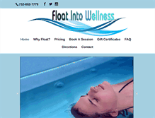 Tablet Screenshot of floatintowellness.com